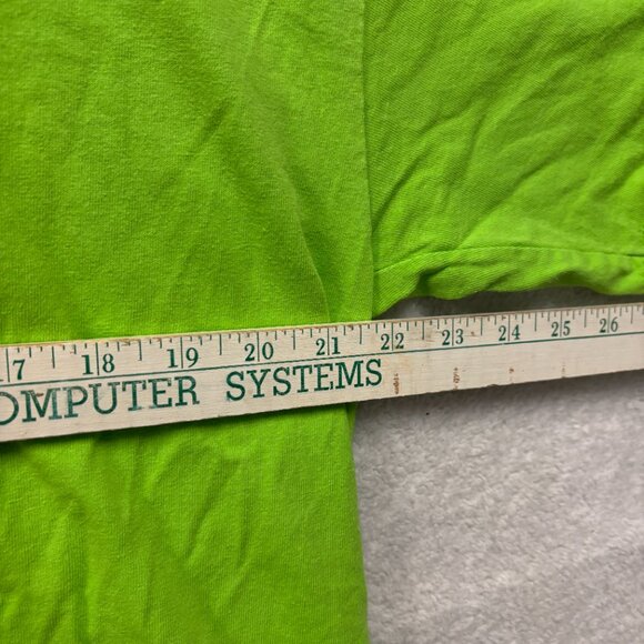 VTG Pirana Joe Shirt Mens XL Green Jamaica "No Problem" Graphic Funny Surfer, Pl - Picture 5 of 8